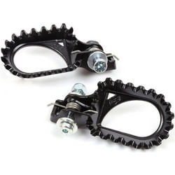 S3 Hard Rock Footrests +10mm Rear Position Steel Black