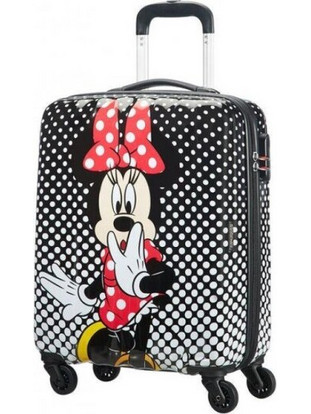 American Tourister Disney Legends Minnie Mouse Polka Dot Παιδική Βαλίτσα Καμπίνας 55x40x20cm με 4 Ρόδες Πολύχρωμη