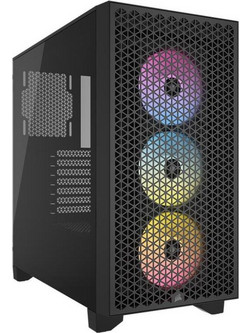 Corsair 3000D RGB AirFlow Black Gaming Midi Tower Κουτί Υπολογιστή με Πλαϊνό Παράθυρο