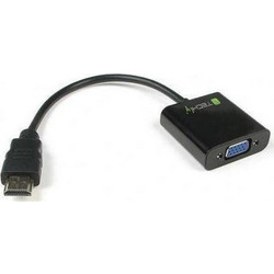 Techly Μετατροπέας HDMI male σε VGA female 1τμχ IDATA-HDMI-VGA2