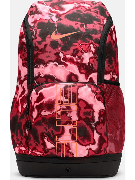 Nike Varsity Elite AOP Σακίδιο Πλάτης Burgundy Crush/Black/Crimson Bliss IW1856-652