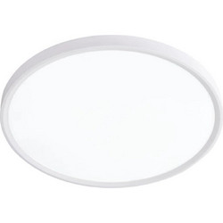 Inlight Πλαφονιέρα οροφής LED 40W 3CCT (by switch on base) σε λευκή απόχρωση D:50x2,5cm (42036-B-White)