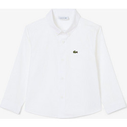 LACOSTE ΥΠΟΚΑΜΙΣΟ ΜΜ L/S WOVEN TOP 3CJ0942-001 White