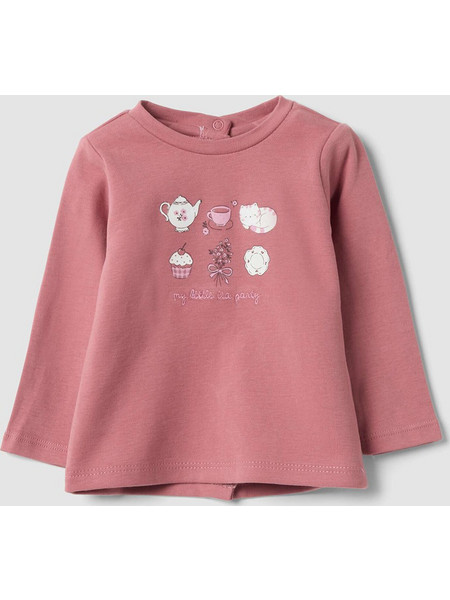 OVS T-SHIRT L/S 2864314-Mesa Rose DarkPink
