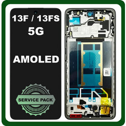 Original Oppo Reno 13F 5G (CPH2699) / Oppo Reno 13 FS 5G (CPH2699) AMOLED Display Assembly Screen + Touch Screen Digitizer + Frame Bezel Black 621029000449
