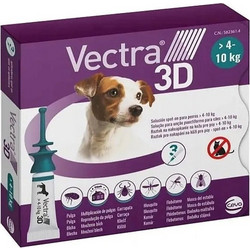 CEVA Vectra 3D (4-10kg) - anti-parasite drops for dogs - 3 x 1ml