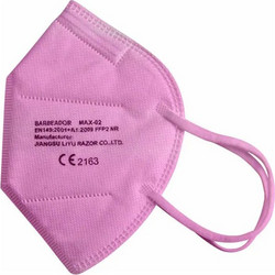 Barbeador MAX-02 FFP2 Filtering Half Mask Ροζ 1τμχ