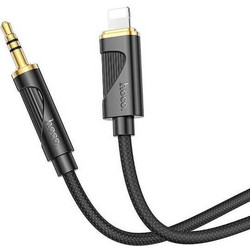 HOCO UPA30 FRIEND ΚΑΛΩΔΙΟ ΜΕΤΑΤΡΟΠΗΣ ΗΧΟΥ, LIGHTNING ΣΕ 3.5MM, 1M, ΜΑΥΡΟ