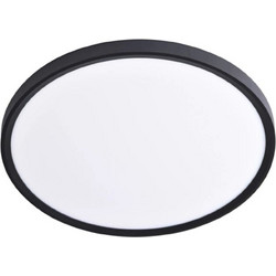 InLight Inlight Πλαφονιέρα οροφής LED 50W 3CCT (by switch on base) σε μαύρη απόχρωση D:60x2,5cm (42036-A-Black)