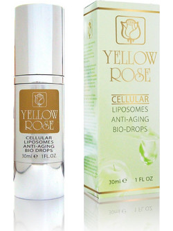 Yellow Rose Cellular Liposomes Anti Ageing Bio-Drops Αντιγηραντικό Serum Προσώπου & Χειλιών με Βιταμίνη E Υαλουρονικό & Πεπτίδια 30ml
