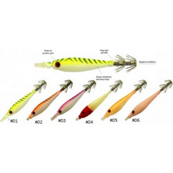 Top One Soft Squid Jig Small Τεχνητό Δόλωμα Καλαμαριέρα Κόκκινο