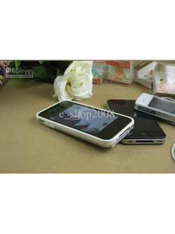 Vser Protective Bumper Frame Case - Θήκη Πλαισίου για iPhone 4G / 4Gs / CDMA - Λευκή / Διαφανής