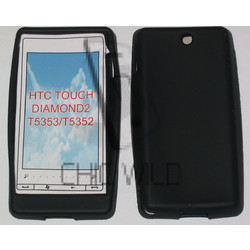 Θήκη Σιλικόνης για HTC Touch Diamond 2 T5353 T5352 Μαύρο (ΟΕΜ)