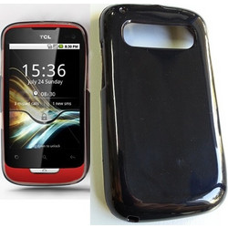 Θήκη Σιλικόνης για Alcatel One Touch OT-985 Μαύρη (ΟΕΜ)
