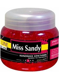 Miss Sandy για Κανονικό Gel Μαλλιών Ανδρικό για Wet Look Κράτημα 250ml