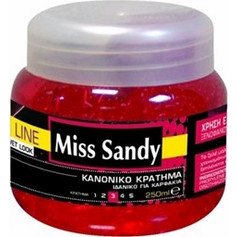 Miss Sandy για Κανονικό Gel Μαλλιών Ανδρικό για Wet Look Κράτημα 250ml