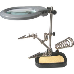 Helping hands with magnifier - 2x LED II