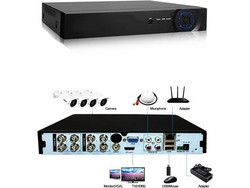DVR καταγραφικό 8 καμερών ΑHD υψηλής ανάλυσης καταγράφει αναλογικές και ψηφιακές κάμερες έως 2 megapixel