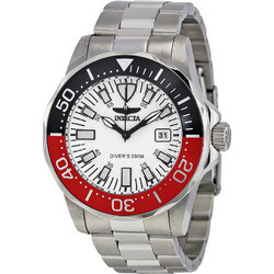 Invicta Pro Diver Ανδρικό Ρολόι με Ασημί Μεταλλικό Μπρασελέ 15029