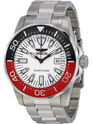 Invicta Pro Diver Ανδρικό Ρολόι με Ασημί Μεταλλικό Μπρασελέ 15029