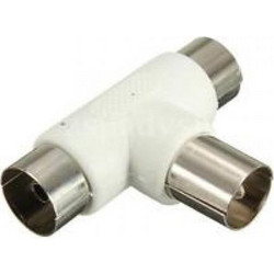 POWERTECH CAB-V009 ADAPTOR TV CABLE MALE TO 2 X FEMALE COAXIAL PAL 9.5mm RG6 ΔΙΑΚΛΑΔΩΤΗΣ ΒΥΣΜΑ ΜΟΥΦΑ ΑΡΣΕΝΙΚΟ ΣΕ 2 Χ ΘΥΛΗΚΑ POWER TECH CABV009 FTt4-020
