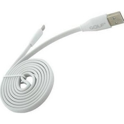GOLF GF-FUCM USB A 2.0 FLAT CABLE MALE TO USB MALE B MICRO 1m WHITE GFFUCM