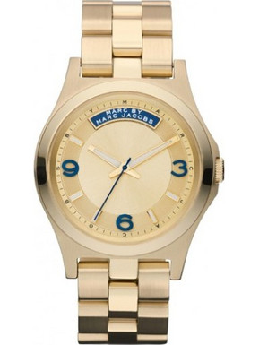 Marc Jacobs Baby Dave Γυναικείο Ρολόι με Χρυσό Μεταλλικό Μπρασελέ MBM3162