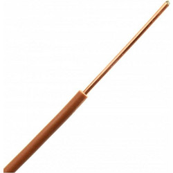 Mονόκλωνο καλώδιο 1 x 1.50 mm HO7V-U PVC (ΝΥΑ) καφέ