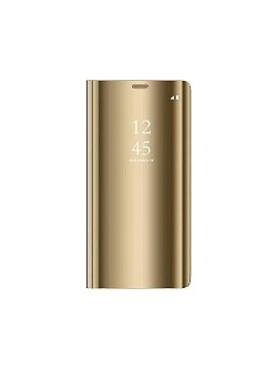 Θήκη Clear View για Xiaomi Redmi Note 6 Pro ΧΡΥΣΟ (OEM)