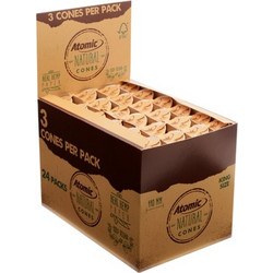 Κώνοι Atomic natural Cones KS Hemp 110mm (συσκευασία με 24 πακετάκια των 3)