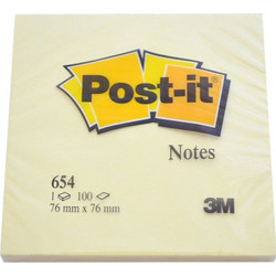 ΑΥΤΟΚΟΛΛΗΤΑ 76Χ76 3Μ 654 ΚΙΤΡΙΝΑ POST-IT