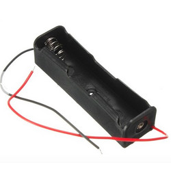 Single Slot 18650 3.7V Battery Case/Holder with Wires (Θήκη)