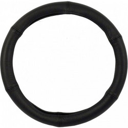 CarCommerce ΡΑΦΤΟ ΚΑΛΥΜΜΑ ΤΙΜΟΝΙΟΥ STANDARD 39-41 cm (ΜΑΥΡΟ/ΜΑΥΡΕΣ ΡΑΦΕΣ/ΔΕΡΜΑΤΙΝΗ)