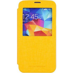 Θήκη Mercury Viva Window για Samsung G920 Galaxy S6 Flip Cover Yellow