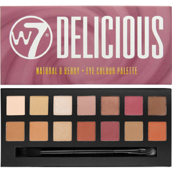 W7 Delicious Natural & Berry Eye Colour Παλέτα Σκιών 11.2gr