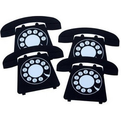 Σουβέρ - Phone Retro 4 τεμάχια