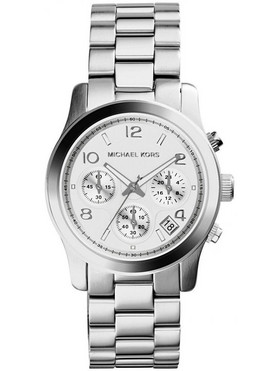 Michael Kors Γυναικείο Ρολόι Χρονογράφος με Ασημί Μεταλλικό Μπρασελέ MK5076