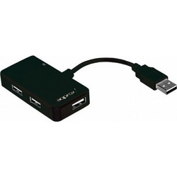 Approx APPHTRAVEL USB Hub 2.0 USB-A με 4 Θύρες USB-A