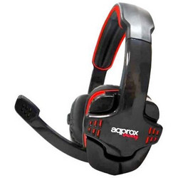 Approx APPGH9 Gaming Headset Over Ear Black Red