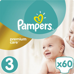 Pampers Premium Care Midi Πάνες No3 5-9kg 60τμχ