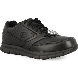 Skechers Work Relaxed Fit Nampa SR Αθλητικά Παπούτσια Εργασίας Μαύρα 77156-BLK