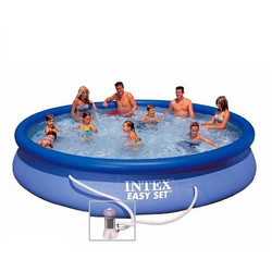 Intex Easy Set 28158 Φουσκωτή Πισίνα Πλαστική με Αντλία Φίλτρου Φ457x84cm