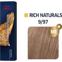 Wella Koleston Perfect Me+ Rich Naturals 9/97 Ξανθό Πολύ Ανοιχτό Φυμέ Καφέ Μόνιμη Βαφή Μαλλιών 60ml