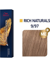Wella Koleston Perfect Me+ Rich Naturals 9/97 Ξανθό Πολύ Ανοιχτό Φυμέ Καφέ Μόνιμη Βαφή Μαλλιών 60ml