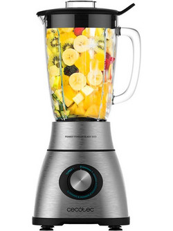 Cecotec Power Black Titanium 1800 CEC-04100 Μπλέντερ για Smoothie με Γυάλινη Κανάτα 2.1lt 1800W