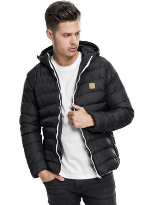 Urban Classics Basic Bubble Jacket TB863-Black-White