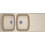 Franke Antea AZG 621 Beige Ένθετος Νεροχύτης Γρανίτη Αντιστρεφόμενος 116x50cm