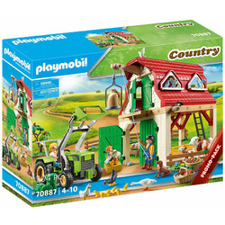 Playmobil Country Φάρμα με Zώα & Tρακτέρ για 4-10 Ετών 70887
