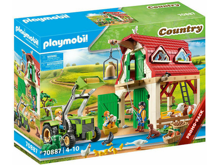 Playmobil Country Φάρμα με Zώα & Tρακτέρ για 4-10 Ετών 70887