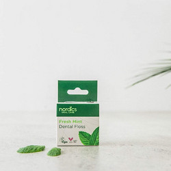 Nordics Fresh Mint Κερωμένο Οδοντικό Νήμα με Γεύση